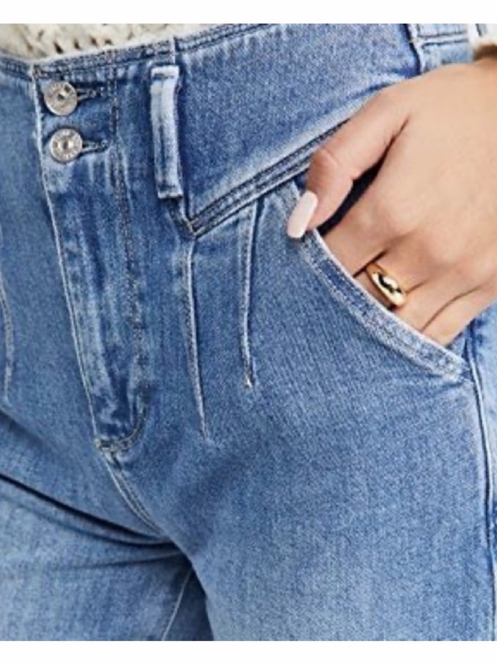 PAIGE Denim Light Wash Sarah Straight Ankle Jeans Size 28 Like New - Picture 5 of 16